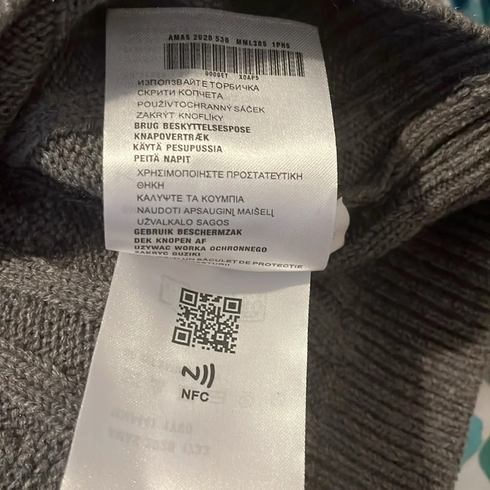 Miu Miu Wool Women’s Grey Red Cropped Sweater Size Small